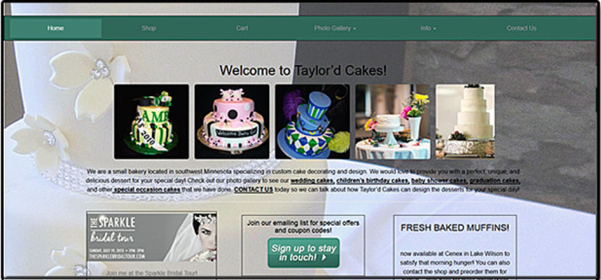 Taylord Cakes Website